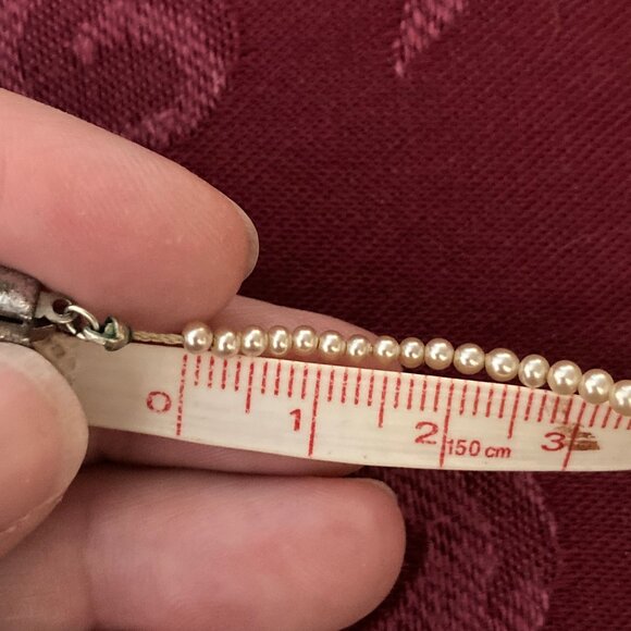 Vintage Graduated Faux Pearl Choker/Collar Necklace - Picture 6 of 6